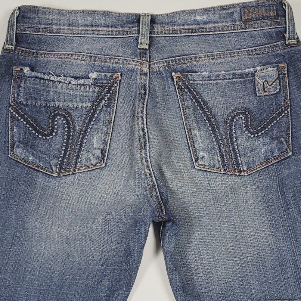 Citizens Of Humanity (CoH) Ingrid 002 Distressed Flare Jeans Sz 27 - Picture 3 of 12
